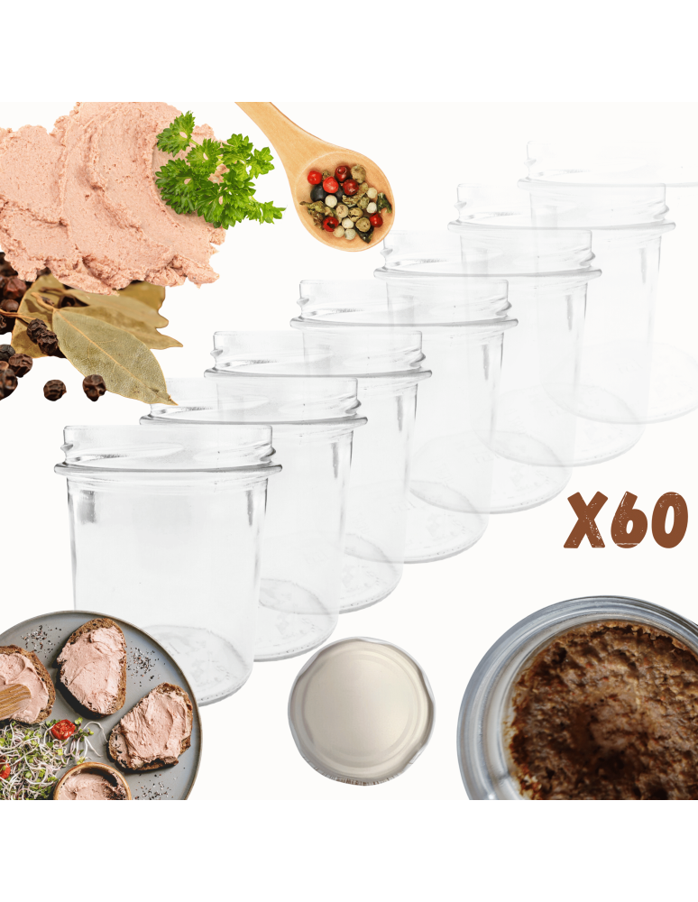 Słoiki - Słoiki 346ml słoiki na pasztet dżem kompot grzybki konfitury 60szt. 82mm - product b2b.wamar.biz 1