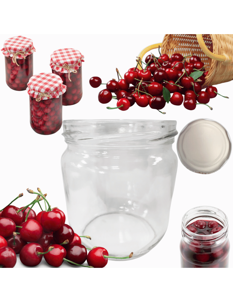 Słoiki - Słoik 425ml słoik na pasztet dżem kompot grzybki kiełbasa 1szt. 82mm PZH - product b2b.wamar.biz 1