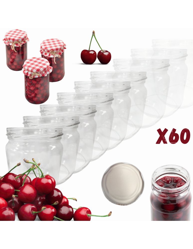 Słoiki - Słoiki 425ml słoiki na pasztet dżem kompot grzybki kiełbasa 60szt. 82mm - product b2b.wamar.biz 1