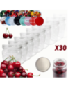 Słoiki 425ml 30 KOMPLETÓW z POKRYWKĄ słoiki na pasztet dżemy grzybki 82mm