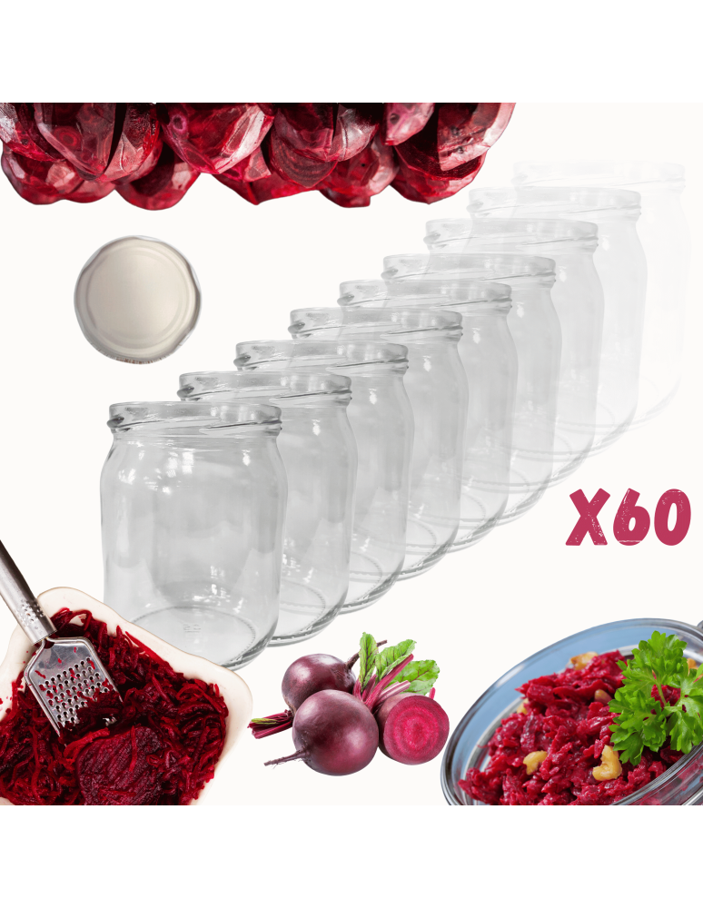 Słoiki - Słoiki 540ml słoiki na pasztet dżem kompot grzybki zaprawy 60szt. 82mm - product b2b.wamar.biz 1
