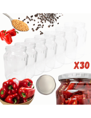 Słoiki - Słoiki 720ml 0,7l soki ogórki papryka fasolka papryka kompot 30sztuk 82mm - product 1