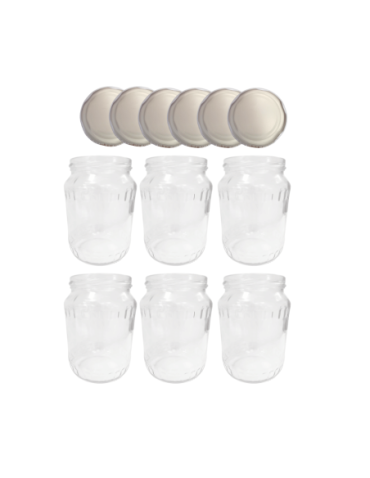 Słoiki - Słoiki 720ml 0,7l soki ogórki papryka kompot 6kompletów zakrętki 82mm PZH - product 2