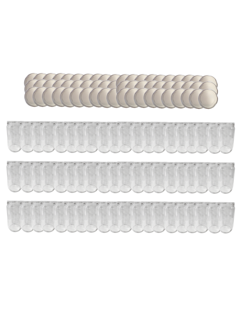 Słoiki - Słoiki 720ml słoiki na dżem przeciery sałatki 60kpl zakrętki 82mm 0,7L PZH - product b2b.wamar.biz 1