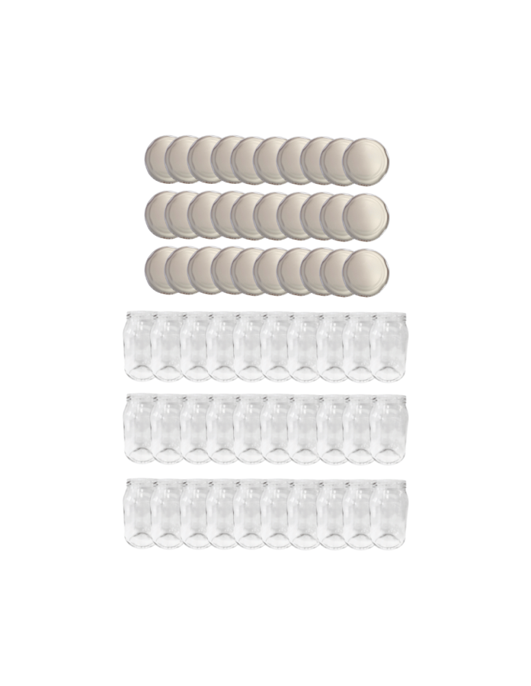 Słoiki - Słoiki 900ml słoiki na miód ogórki małosolne sałatki 30kpl zakrętki 82mm - product b2b.wamar.biz 1