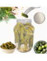 Słoik 1500ml 1,5l na ogórki małosolne soki nalewki kompot 1szt. 82mm PZH