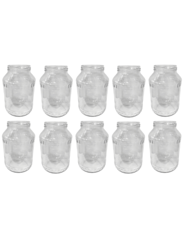 Słoiki - Słoiki 1500ml 1,5l na ogórki małosolne soki grzyby nalewki 10szt. 82mm PZH - product 2