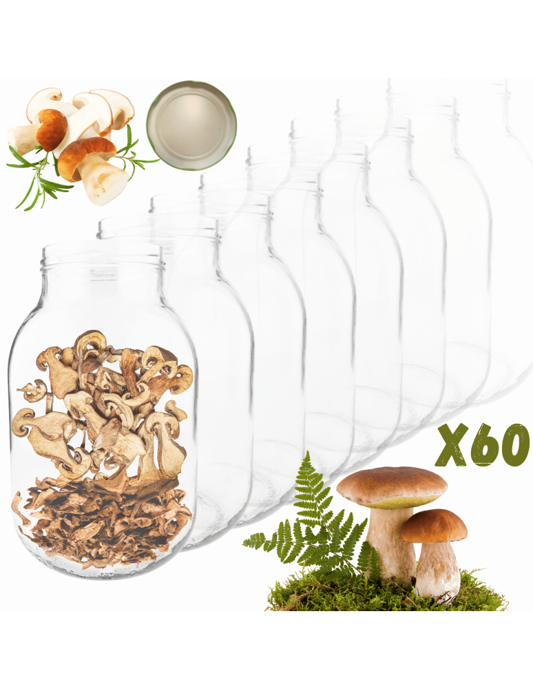 Słoiki - Słoiki 3000ml 3l na ogórki soki suszone grzyby nalewki 60sztuk 100mm PZH - product b2b.wamar.biz 1