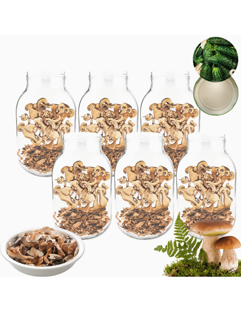 Słoiki - Słoiki 3000ml 3l na ogórki soki grzyby nalewki 6kpl zakrętki 100mm PZH - product b2b.wamar.biz 1