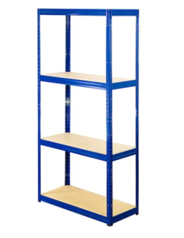 Regał Helios 180x75x30 cm 4 półki/400kg Niebiesko-Biały - product 2