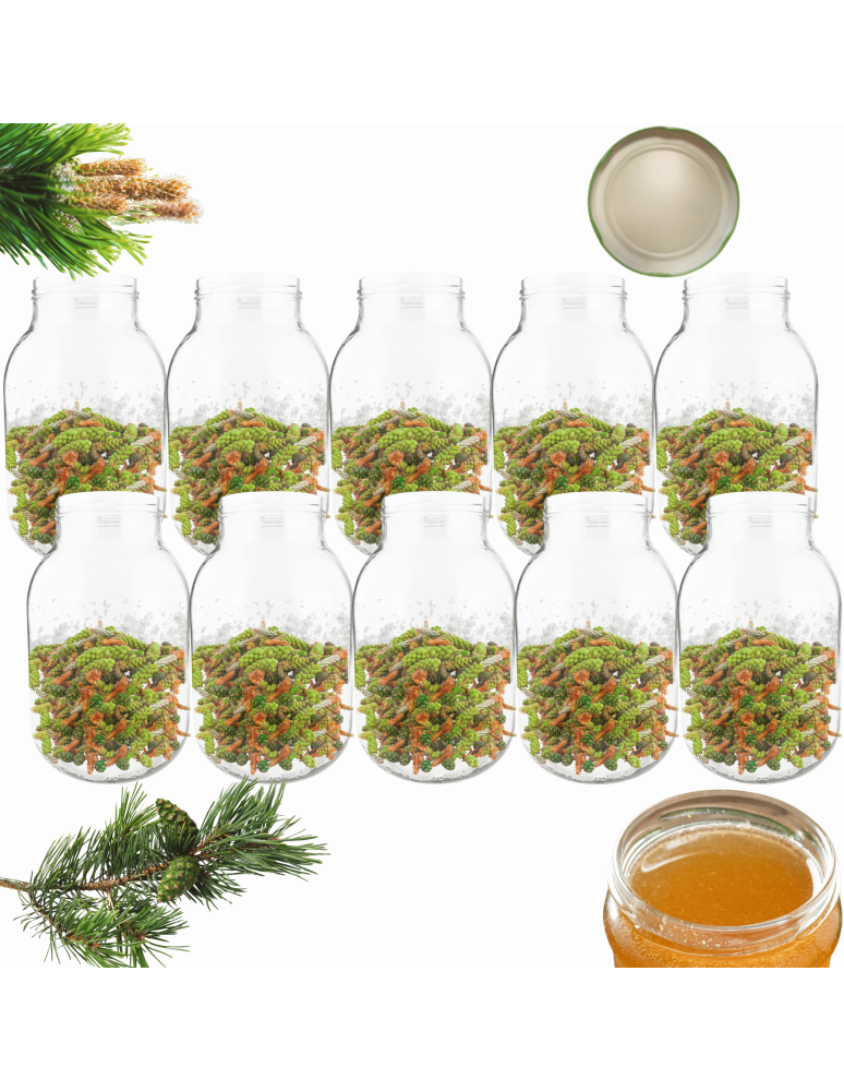 Słoiki - Słoiki 4000ml 4l soki ogórki cukinia grzyby nalewki 10sztuk 100mm PZH - produkt b2b.wamar.biz 1