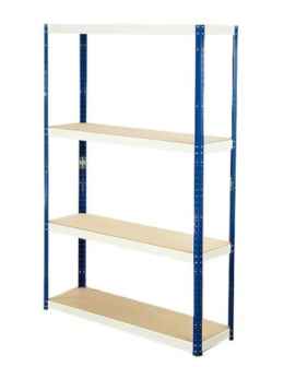 Regał Helios 180x100x45 cm 4 półki/400kg Niebiesko-Biały