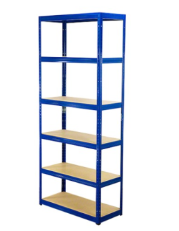 Regał Helios 196x75x50 cm 6 półek/400kg Niebiesko-Biały - product 2