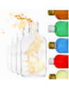 Butelki 100ml piersiówki kieszonkowe na sok nalewki fi28 30szt BEZ NAKRETEK