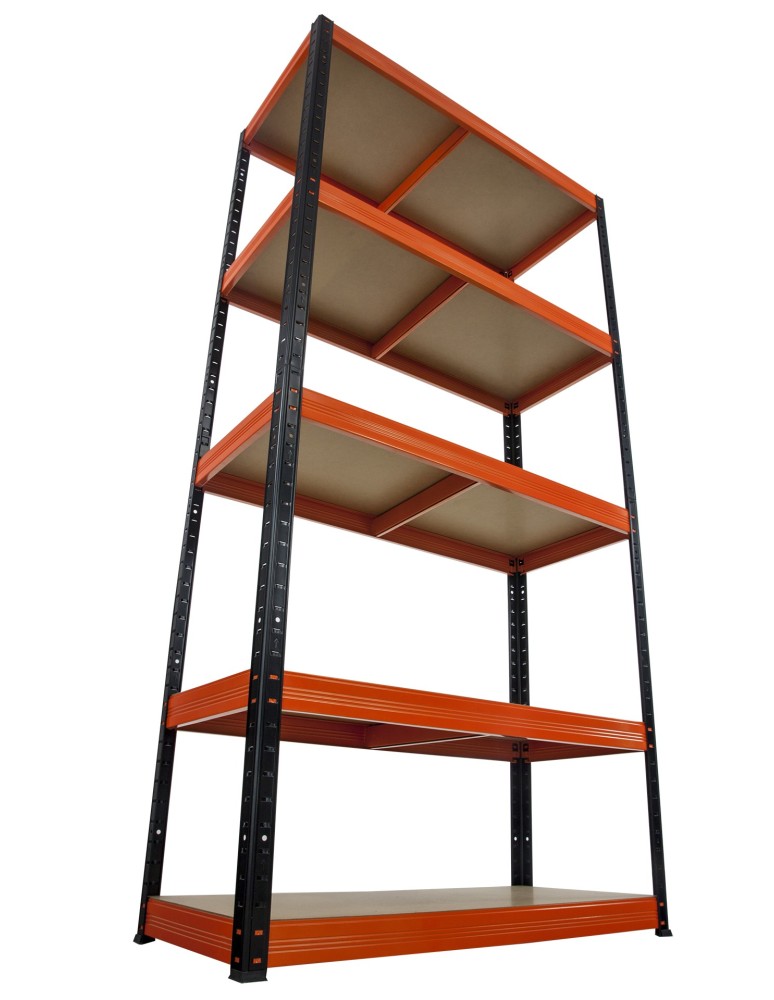 Regały - Regał Helios 213x75x30 cm 5 półek/400kg Niebiesko-Biały - product b2b.wamar.biz 17