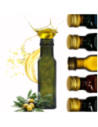 Butelka 100 ml maraska kwadratowa zielona na oliwę fi31 1szt BEZ NAKRETKI