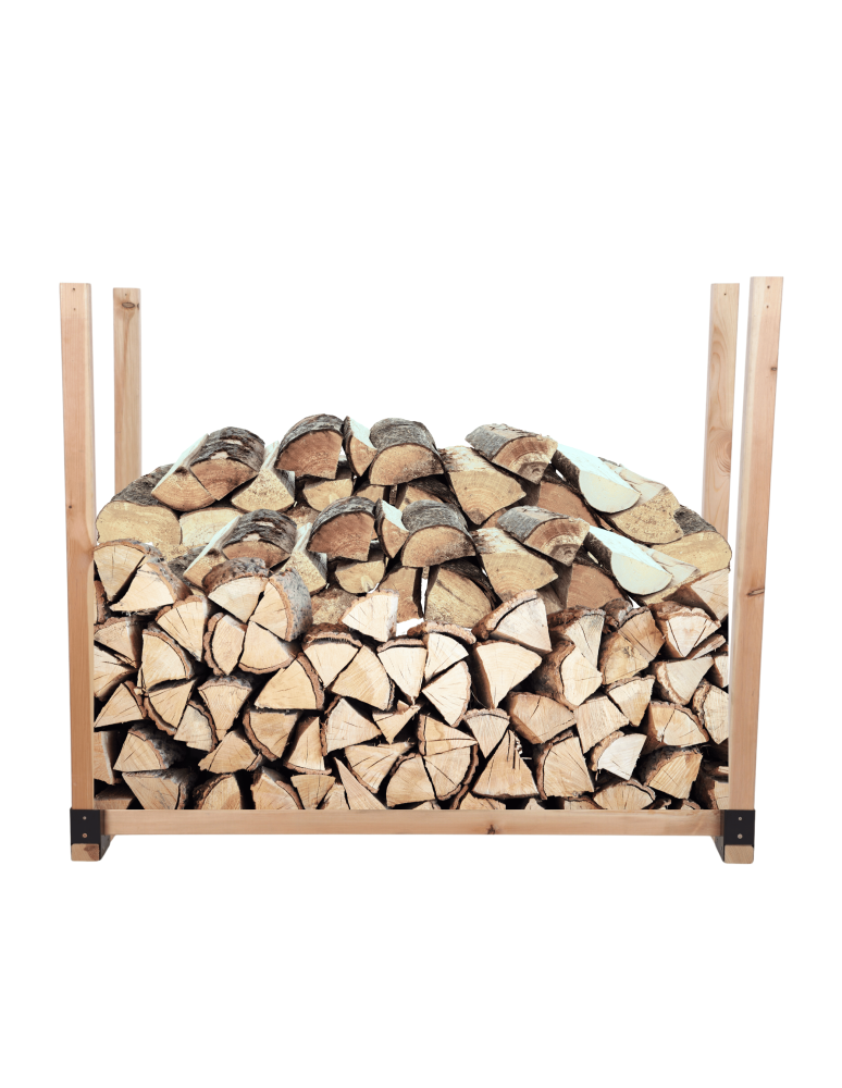 Stojaki na drewno - Stojak na drewno kominkowe wiata z pokrowcem drewutnia 0,4 m3 EKO SOLIDNY - product b2b.wamar.biz 1