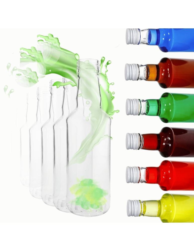 Szklane butelki na alkohol - galoniki - Butelki 200 ml na sok nalewkę syrop tradycyjne fi28 100szt BEZ NAKRETEK - product b2b.wamar.biz 1