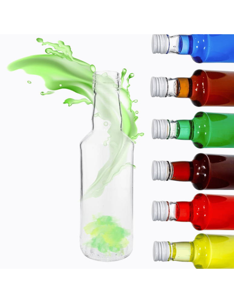 Szklane butelki na alkohol - galoniki - Butelka 200 ml na sok nalewkę nalewki syrop syropy fi28 1szt BEZ NAKRETKI - product b2b.wamar.biz 1