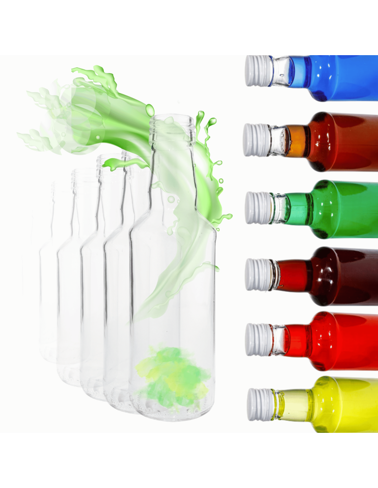 Szklane butelki na alkohol - galoniki - Butelki 200 ml na sok nalewkę syrop tradycyjne fi28 10szt BEZ NAKRETEK - product b2b.wamar.biz 1