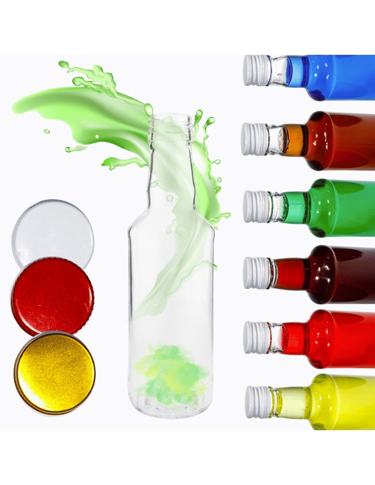 Szklane butelki na alkohol - galoniki - Butelka 200 ml na sok nalewkę nalewki syrop syropy fi28 1szt NAKRĘTKA - product b2b.wamar.biz 1