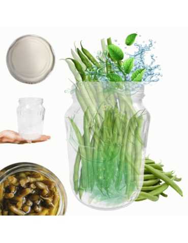 Słoiki - Słoik 720ml 0,7l soki ogórki papryka kompot fasolka szparagi 1sztuka 82mm - product 14