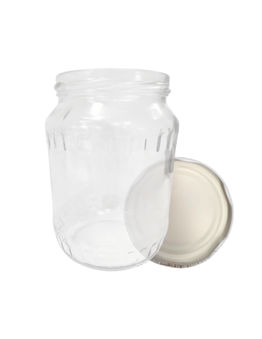Słoiki - Słoik 720ml 0,7l soki ogórki papryka kompot KOMPLET z POKRYWKĄ 82mm PZH - product 15
