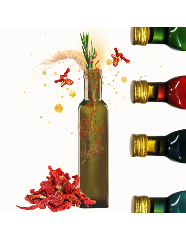 Szklane butelki na alkohol - galoniki - Butelka 250 ml maraska kwadratowa zielona oliwa fi31 1szt BEZ NAKRETKI - product b2b.wamar.biz 1
