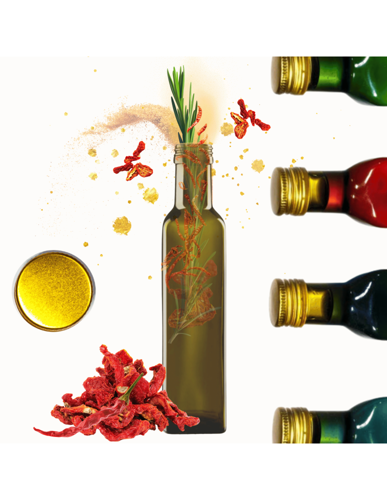 Szklane butelki na alkohol - galoniki - Butelka 250 ml maraska kwadratowa zielona na olej oliwę fi31 1szt NAKRĘTKA - product b2b.wamar.biz 1