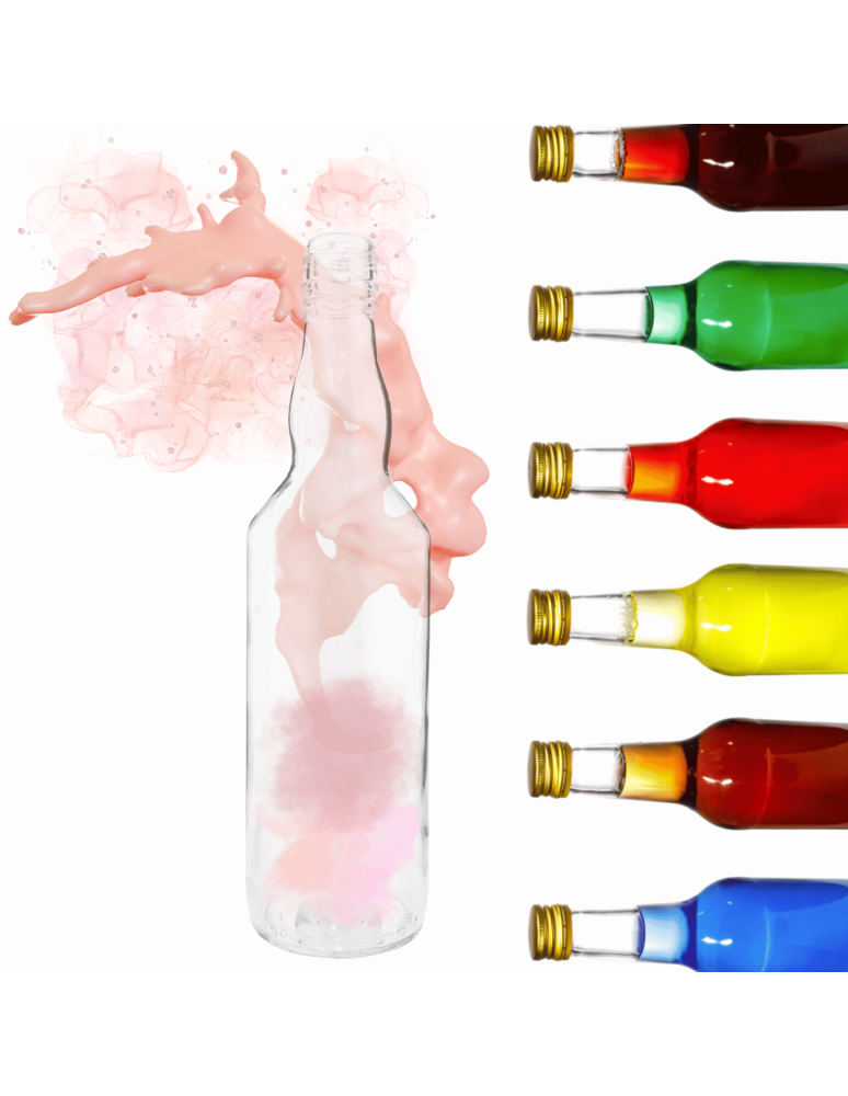 Szklane butelki na alkohol - galoniki - Butelka 500 ml na sok nalewkę nalewki syrop syropy fi28 1szt BEZ NAKRETKI - product b2b.wamar.biz 1