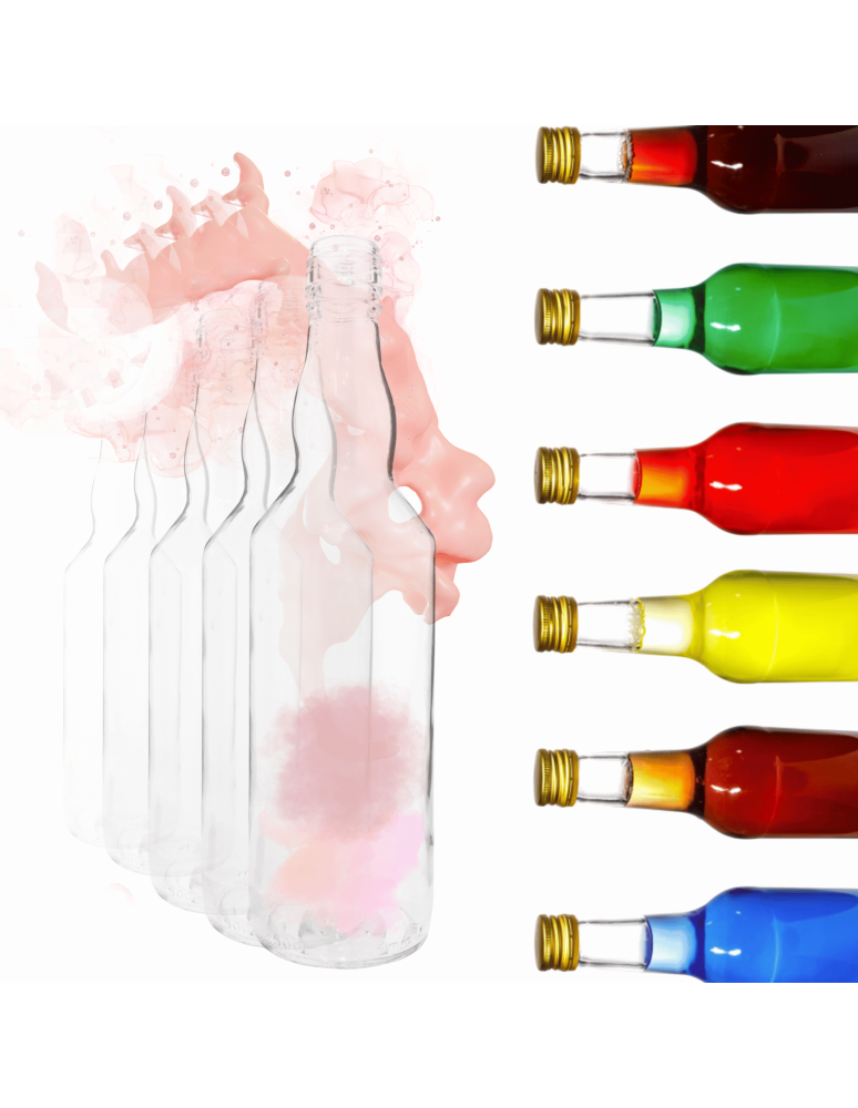 Szklane butelki na alkohol - galoniki - Butelki 500 ml na sok nalewkę syrop tradycyjne fi28 10szt BEZ NAKRETEK - product b2b.wamar.biz 1