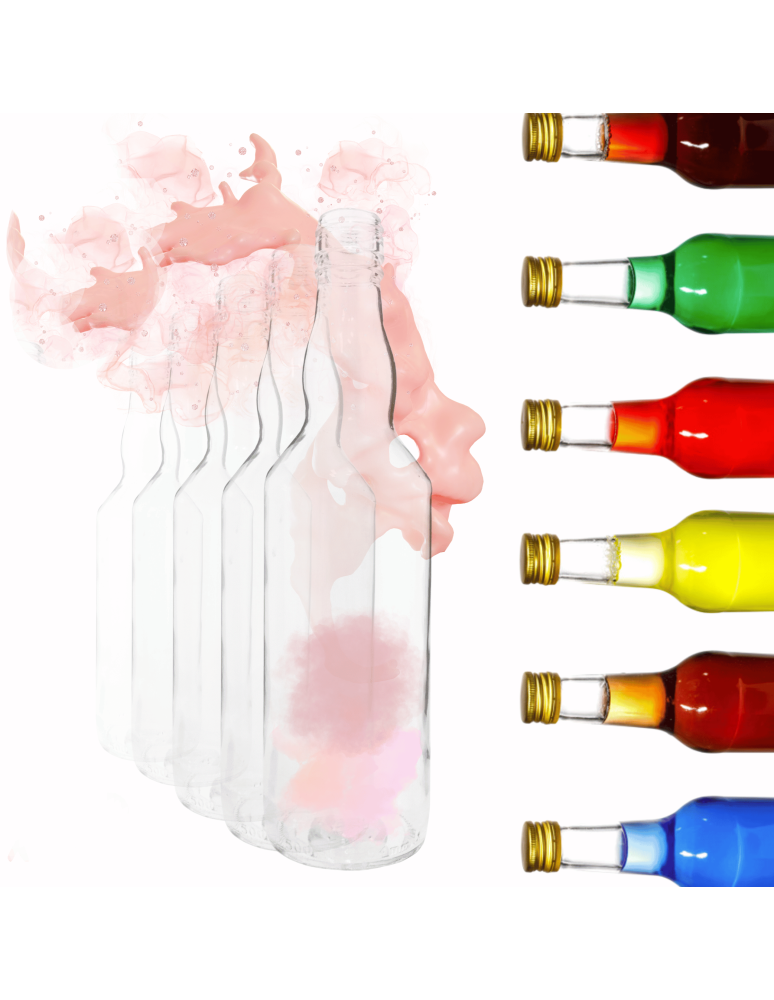 Szklane butelki na alkohol - galoniki - Butelki 500 ml na sok nalewkę syrop tradycyjne fi28 30szt BEZ NAKRETEK - product b2b.wamar.biz 1