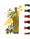 Butelka 500 ml maraska kwadratowa zielona na oliwę fi31 1szt BEZ NAKRETKI