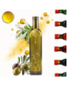Butelka 500 ml maraska kwadratowa zielona na olej oliwę fi31 1szt NAKRĘTKA