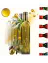 Butelki 500 ml maraski kwadratowe zielone na olej oliwę fi31 60szt NAKRĘTKI