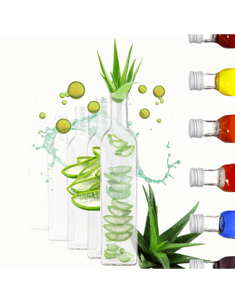 Szklane butelki na alkohol - galoniki - Butelki 500 ml maraski kwadratowe soki na olej oliwę fi31 10szt BEZ NAKRETEK - product b2b.wamar.biz 1