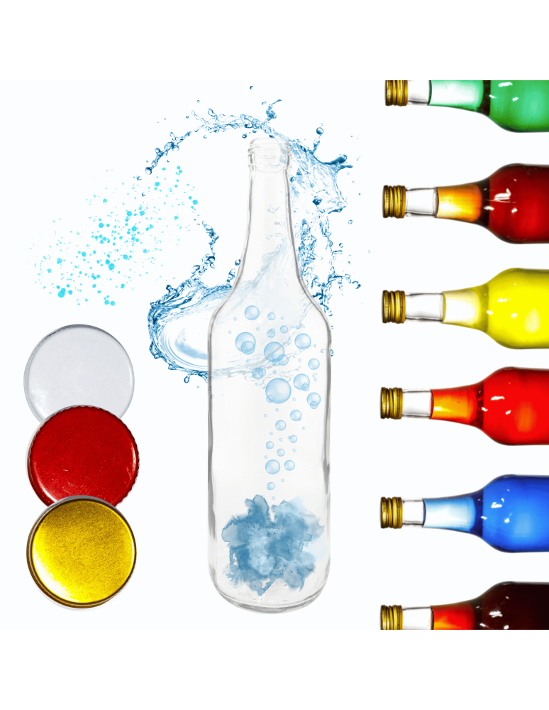 Szklane butelki na alkohol - galoniki - Butelka 700ml na sok nalewkę syrop ocet syrop octy fi28 1szt NAKRĘTKA - product b2b.wamar.biz 1