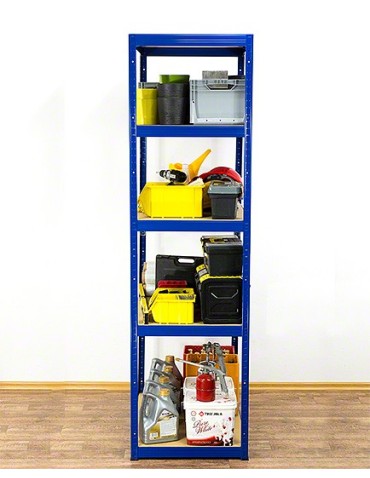 Regały - Regał Helios 180x120x50 cm 5 półek/275kg Niebiesko-Pomarańczowy - product 9