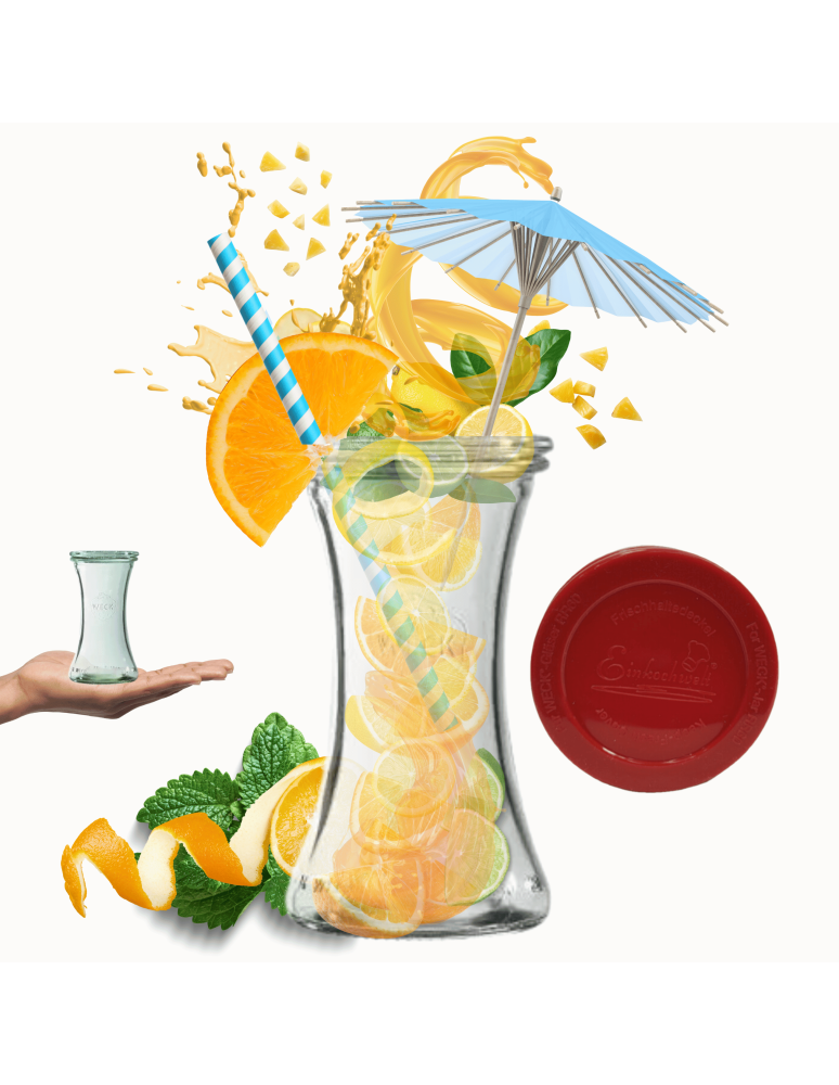 Słoiki weck - Słoik Weck 200ml na pucharek DELI żaroodporny silikonowe wieko 1szt TRWAŁE - product b2b.wamar.biz 1