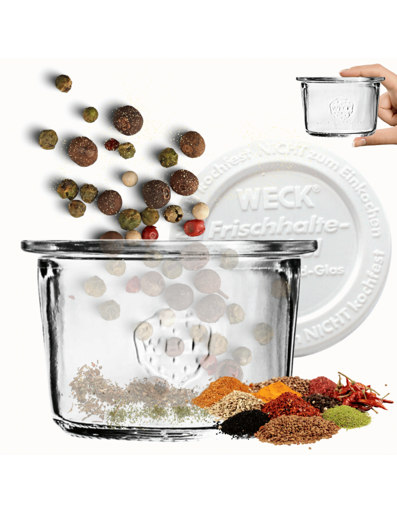 Słoiki weck - Słoik Weck 80ml na przetwory MOLD żaroodporny plastikowe wieko 1szt TRWAŁE - produkt b2b.wamar.biz 1
