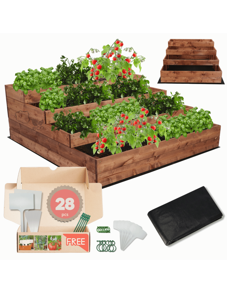 Grządki i Warzywniaki - Skrzynie na warzywa warzywniak donica IMPREGNOWANY 45x90x120 GRATISY EKO - product b2b.wamar.biz 1