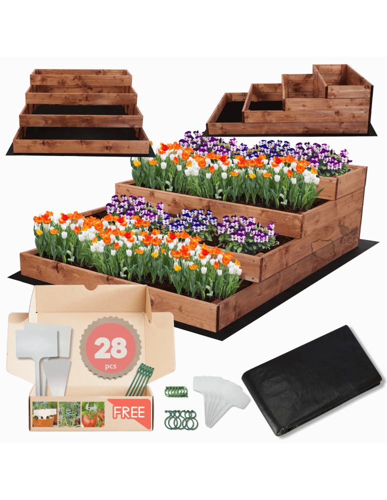 Grządki i Warzywniaki - Skrzynia na warzywa warzywniak grządka IMPREGNOWANY 36x90x120 GRATISY EKO - product b2b.wamar.biz 1