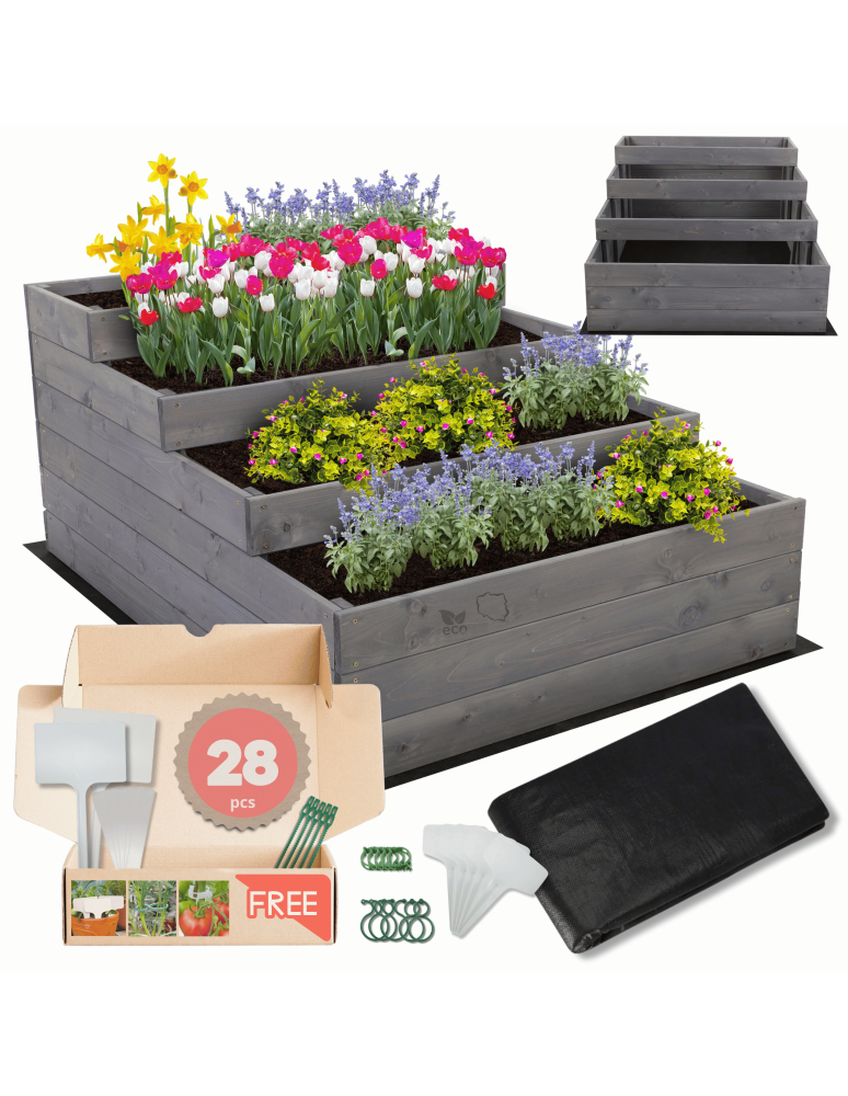 Grządki i Warzywniaki - Skrzynia na warzywa warzywnik IMPREGNOWANY 54x90x120 GRATISY WYSOKA ECO - product b2b.wamar.biz 1