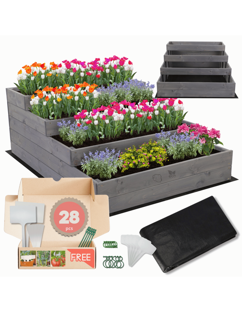 Grządki i Warzywniaki - Skrzynie na warzywa warzywniak donica IMPREGNOWANY 45x90x120 GRATISY EKO - product b2b.wamar.biz 1