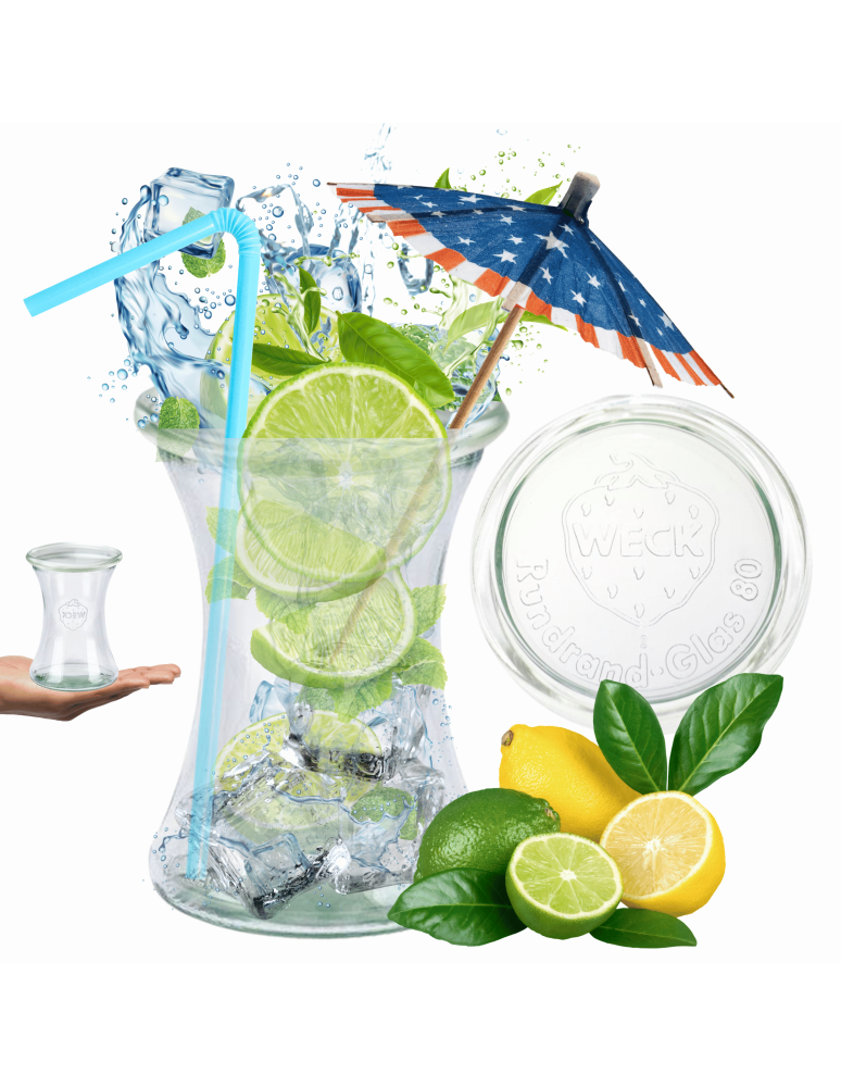 Słoiki weck - Słoik Weck 370ml słoik szklany ozdobny DELI na deser wieko szklane 1szt - product b2b.wamar.biz 1
