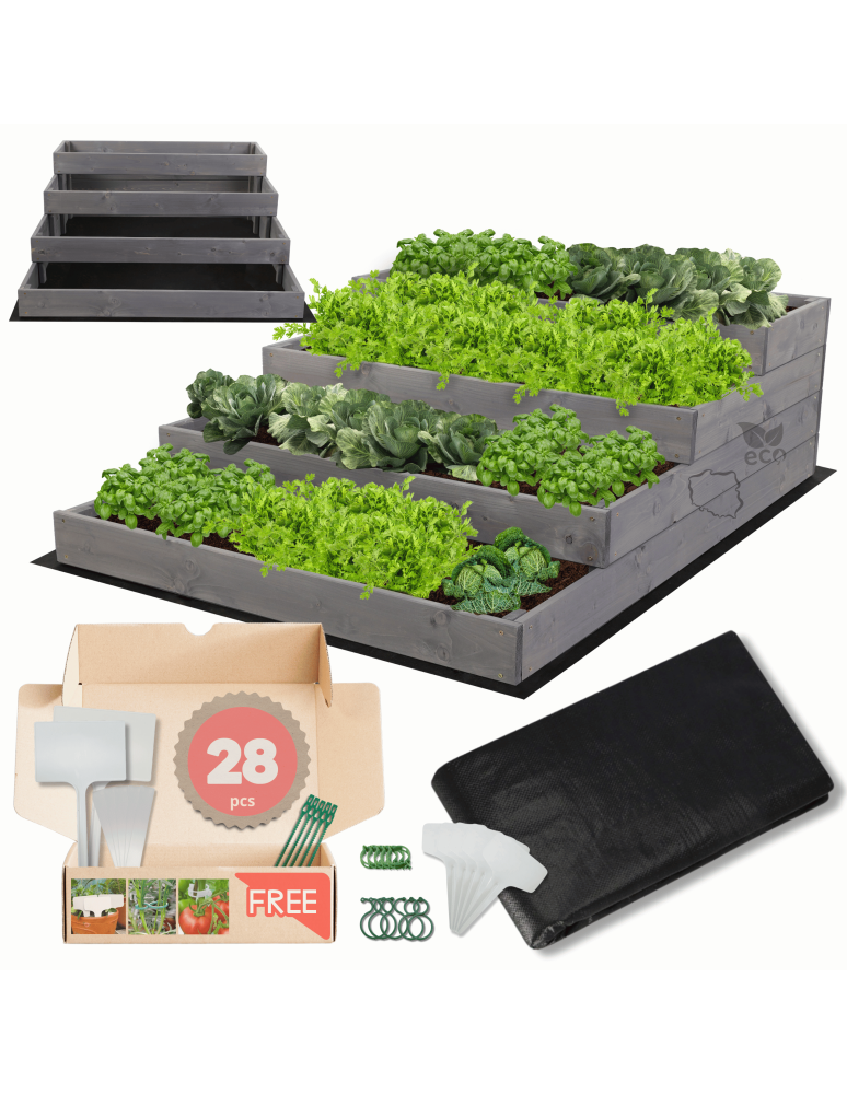 Grządki i Warzywniaki - Skrzynia na warzywa warzywniak grządka IMPREGNOWANY 36x90x120 GRATISY EKO - product b2b.wamar.biz 1