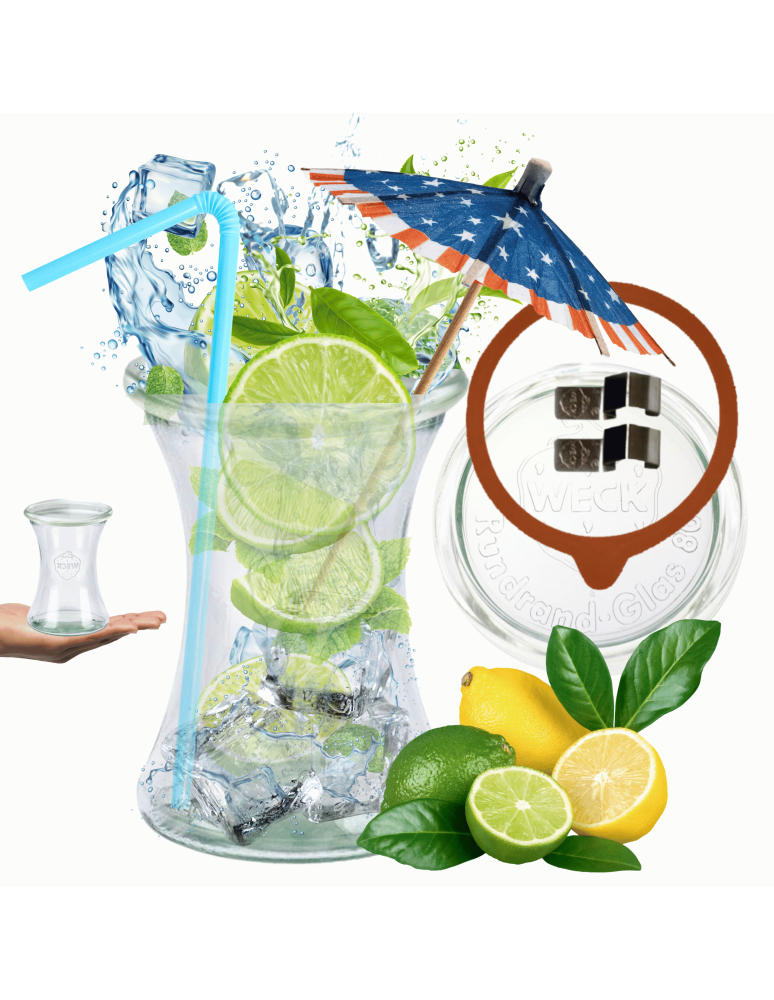 Słoiki weck - Słoik Weck 370ml pucharek DELI żaroodporny dżem zapinki wieko gumka 1szt - product b2b.wamar.biz 1