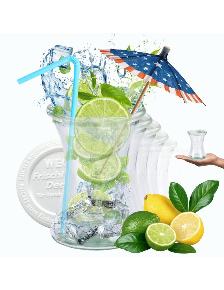 Słoiki weck - Słoiki Weck 370ml pucharek DELI żaroodporne weki plastikowe wieka 6szt - product b2b.wamar.biz 1