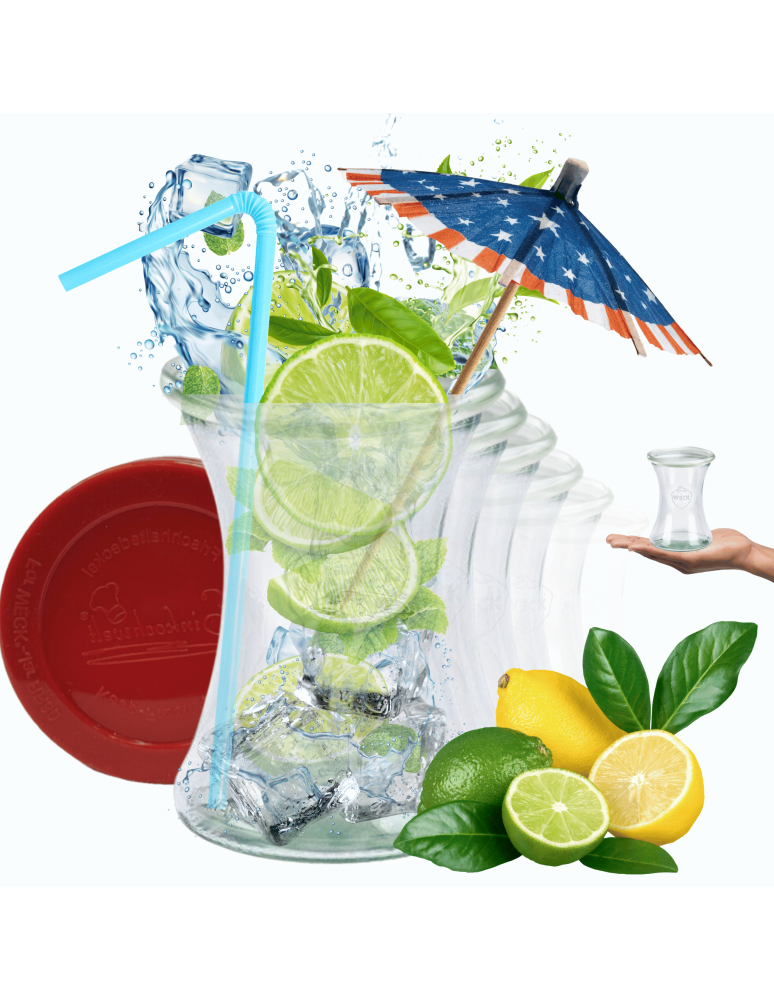 Słoiki weck - Słoiki Weck 370ml pucharek DELI żaroodporne silikonowe wieka 12szt TRWAŁE - product b2b.wamar.biz 1