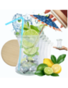 Słoiki Weck 370ml pucharek DELI żaroodporne drewniane wieka 12szt SOLIDNE